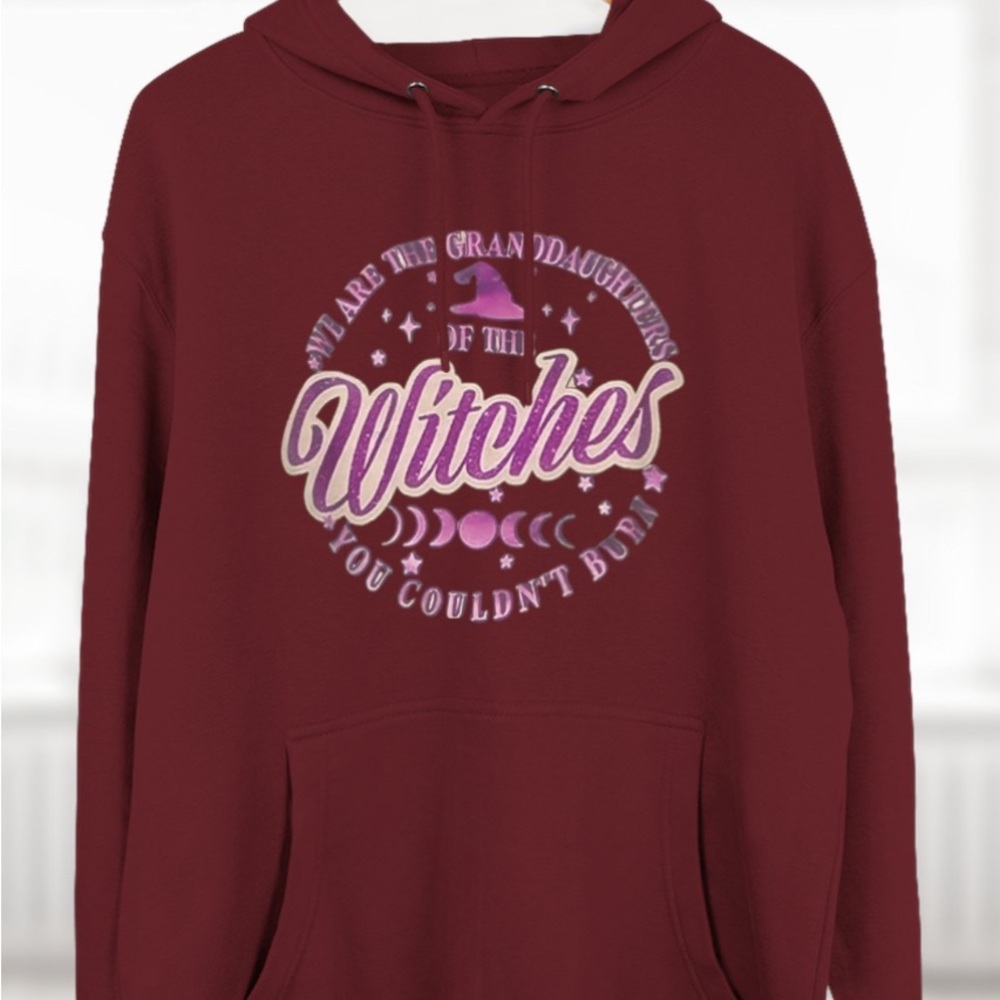Maroon Granddaughters of the Witches Graphic Hoodie